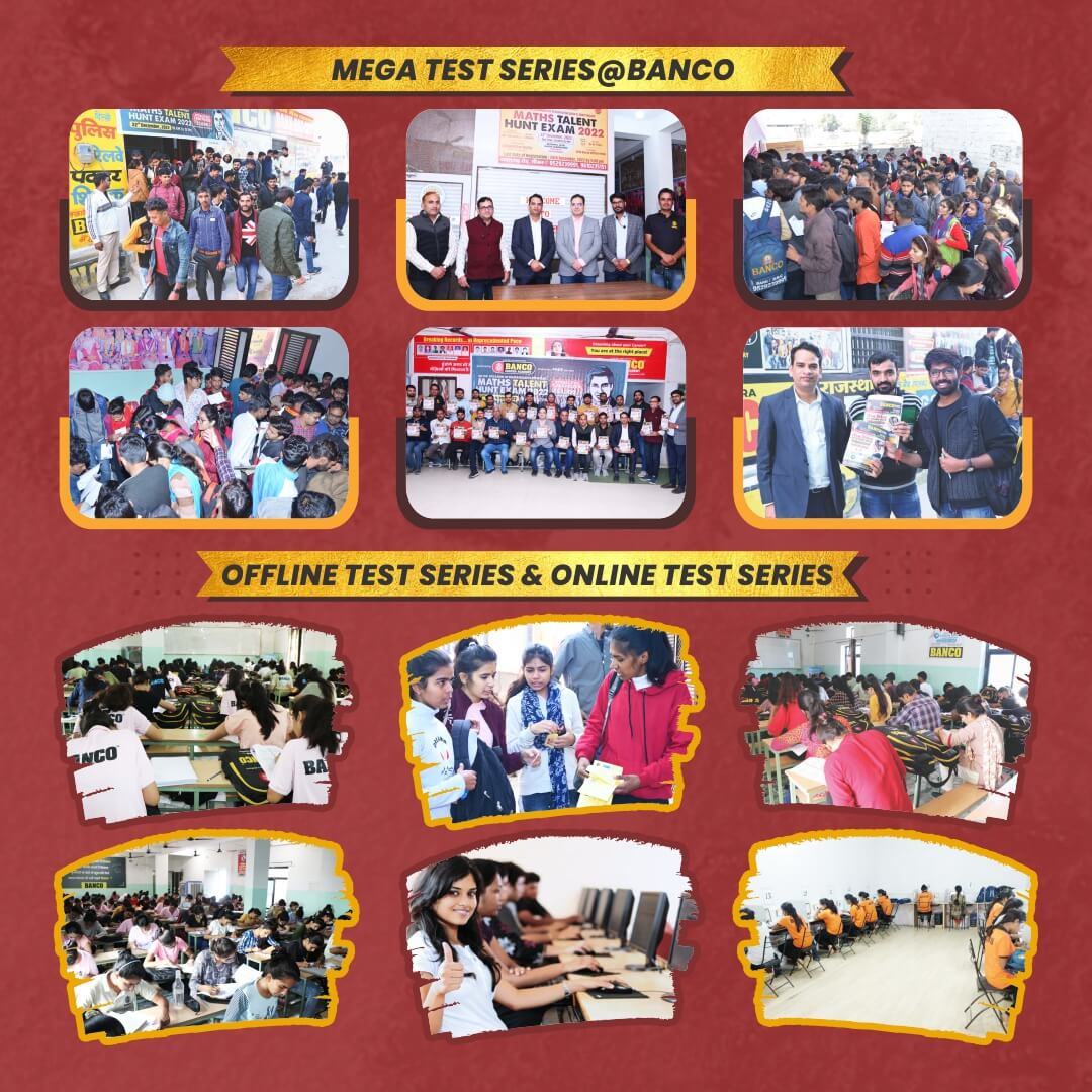 banco test series online and offline